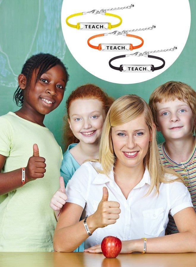 باتيير مجموعة باتيير المكونة من 24 قطعة من أساور التهنئة الملونة، هدايا تخرج للنساء والرجال، سوار تقدير للمعلم، هدية تخرج، هدية مباركة، هدية يوم المعلم (تصميم مبتكر) - Image 4